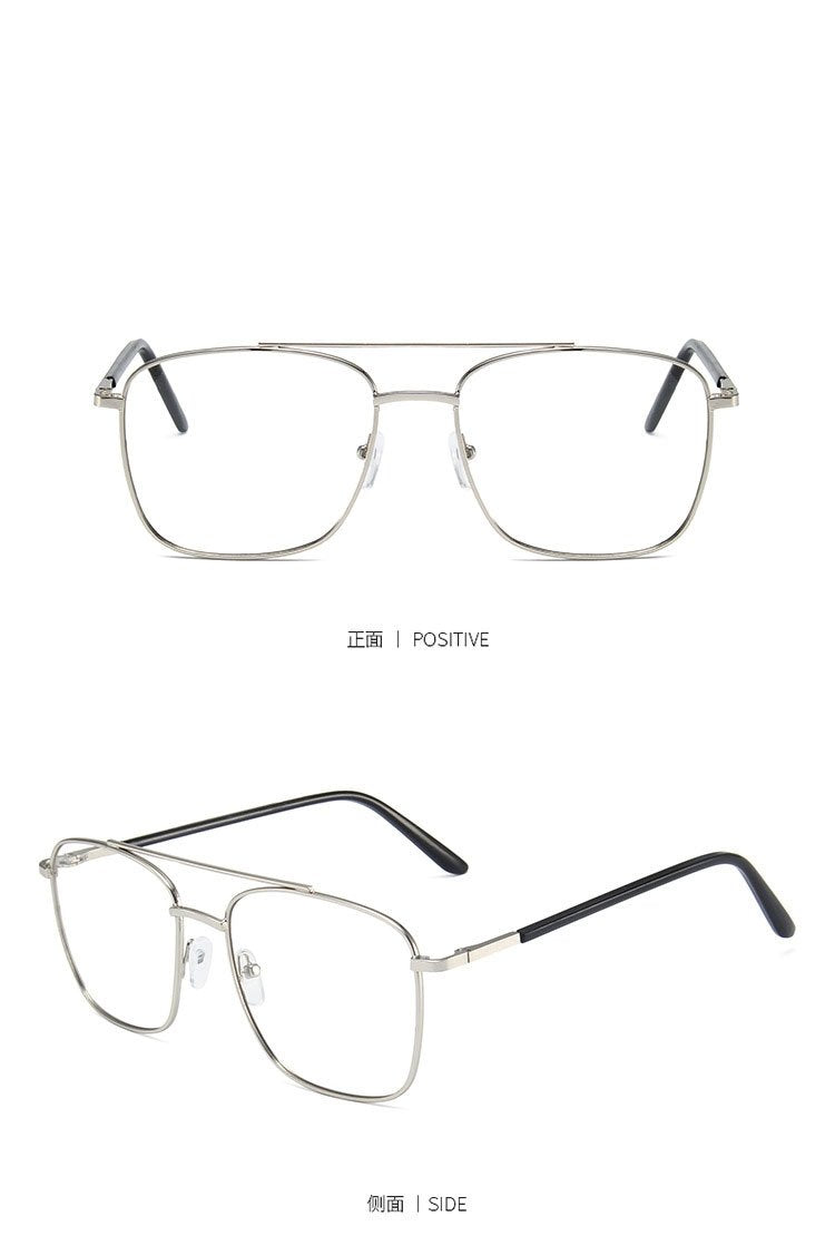 Bluelight Anti blåljus datorglasögon med stålbåge - Silver