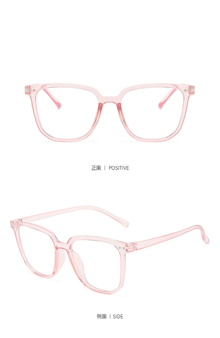 Bluelight Anti blåljus datorglasögon - Rosa transp moderiktiga