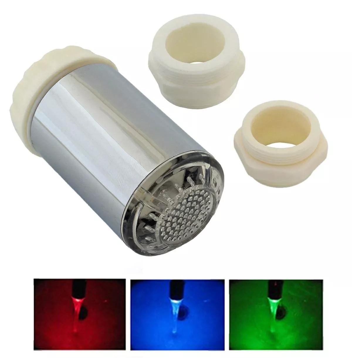 Kranmunstycke med LED-belysning 3-pack