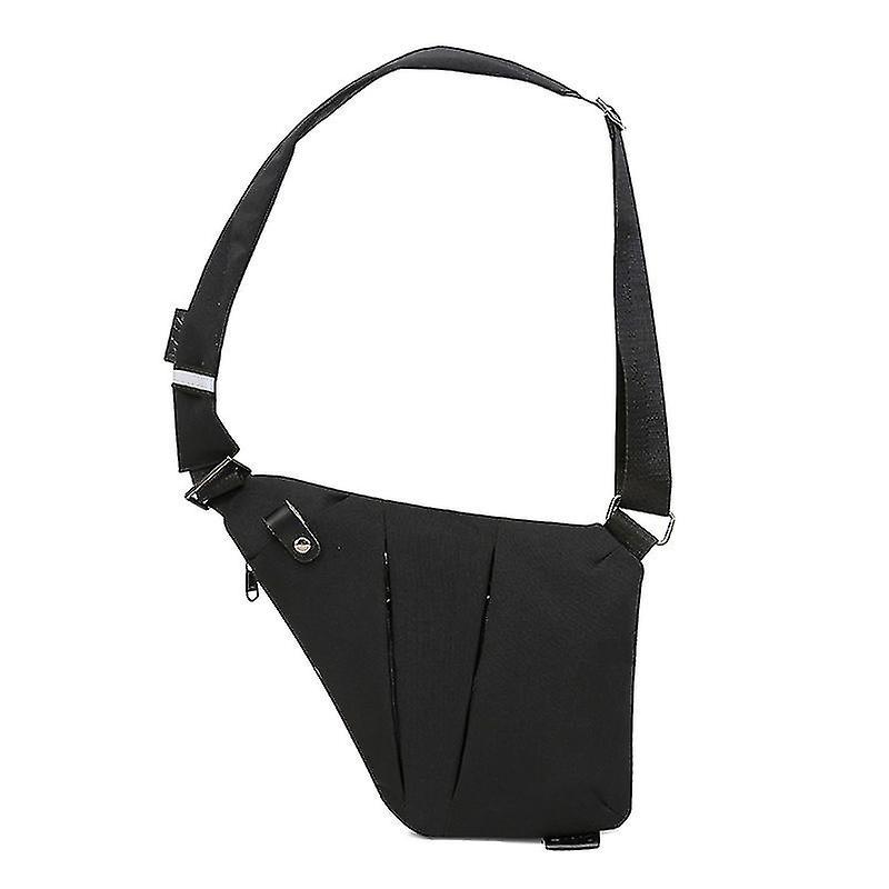 Slingbag / axelväska / bröstväska Höger axel Svart