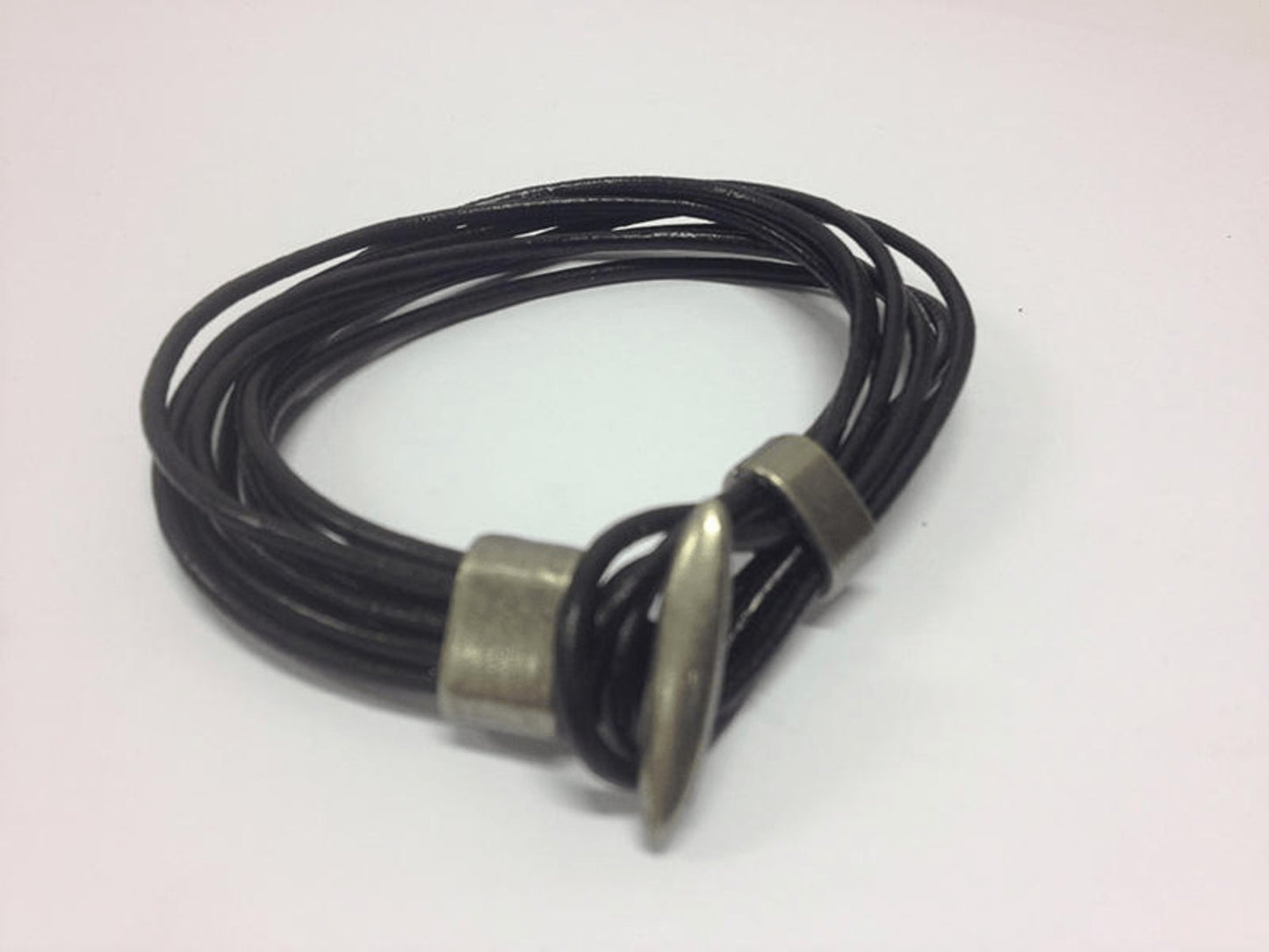 Armband ankarspänne med flera remmar i PU läder - 3 färger