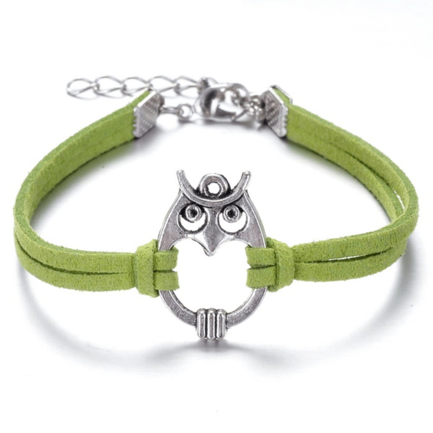 Armband med symbolen "Uggla" i silver - Flera färger