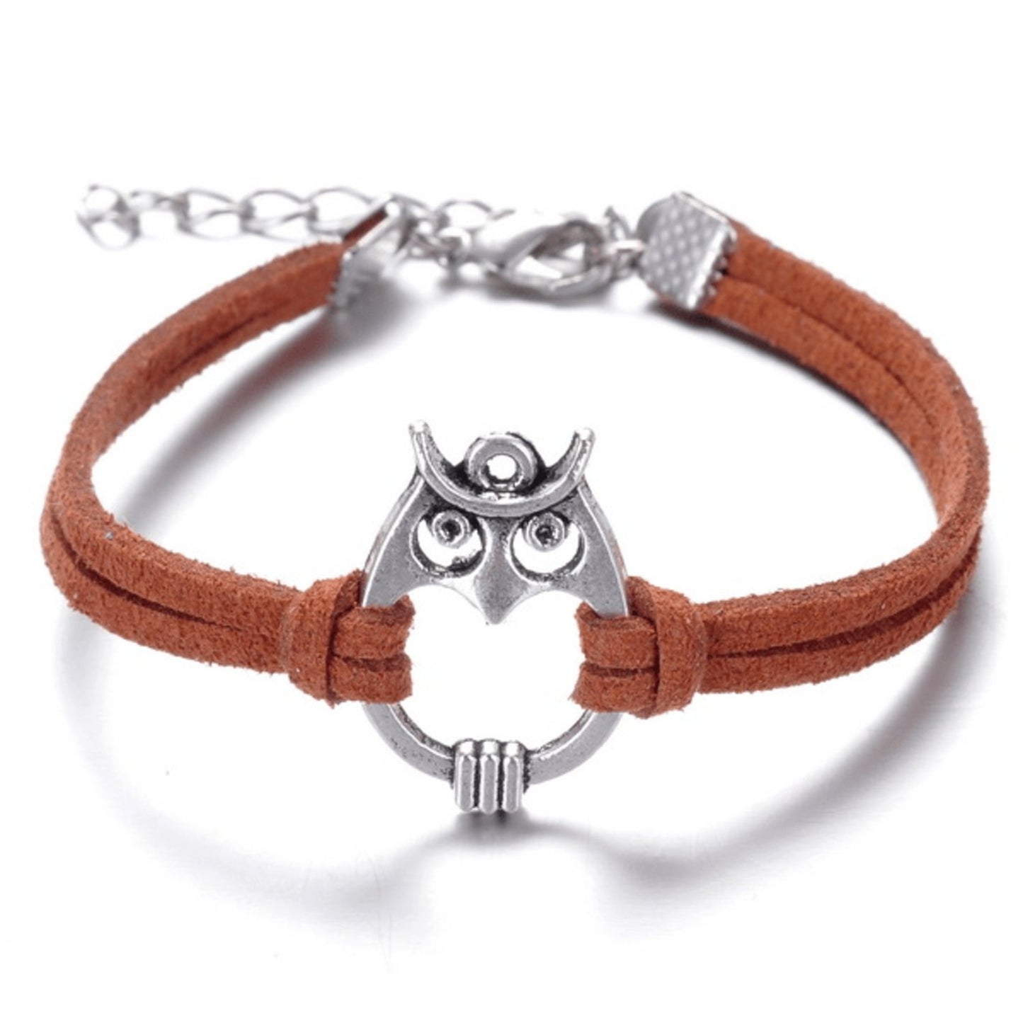 Armband med symbolen "Uggla" i silver - Flera färger