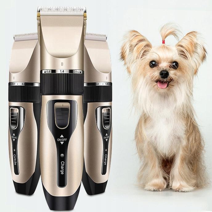 Hundtrimmer med tillbehör Guld