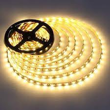 LED list 5m med fjärr Varm Vitt ljus - IP65 BULK