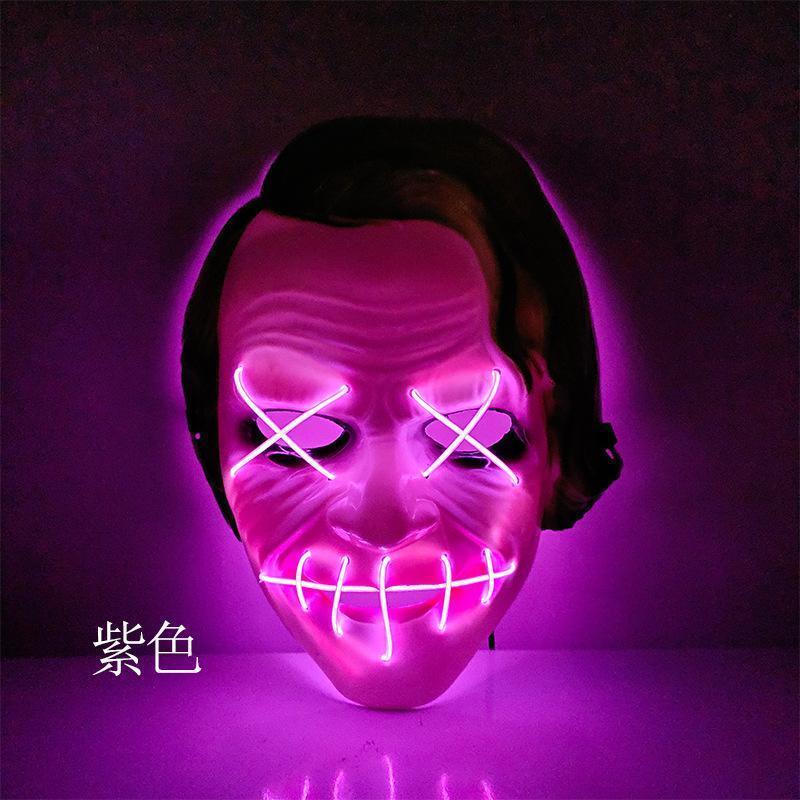 LED Mask 2 pack inkl batterier - halloween