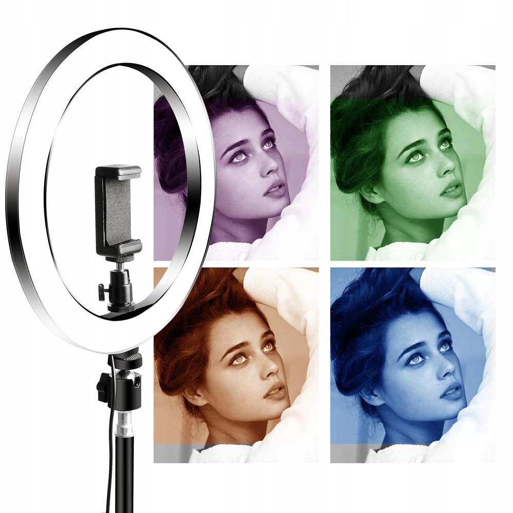 RGB Selfielampa med två stativ