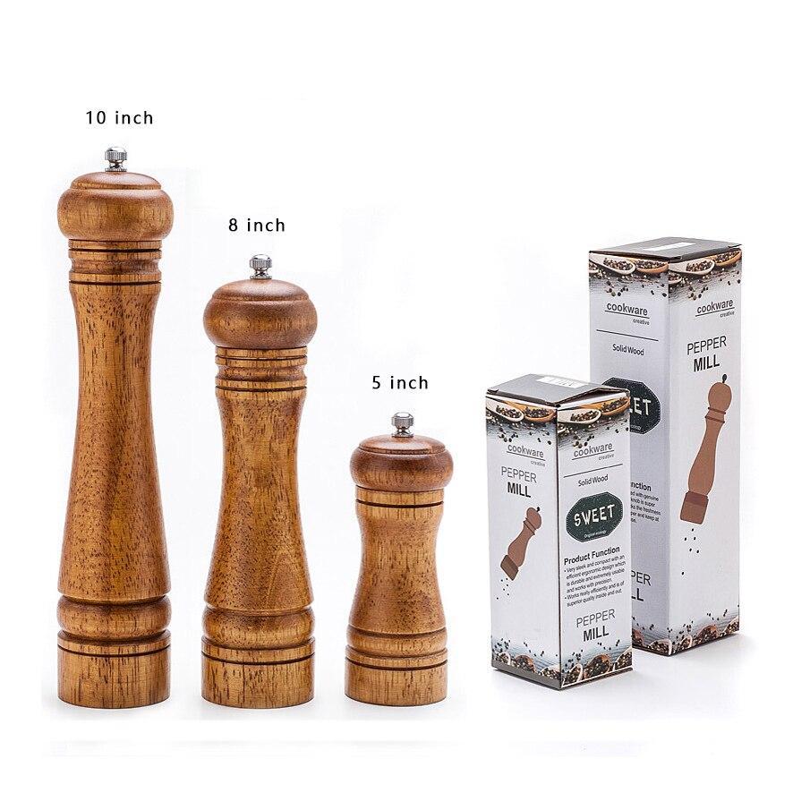 Salt- och Pepparkvarn 12,7 cm Trä