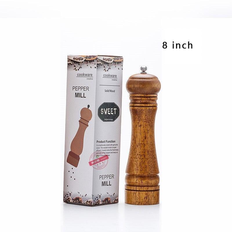 Salt- och Pepparkvarn 20,3 cm Trä - 2-pack
