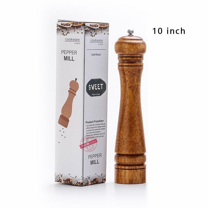 Salt- och Pepparkvarn 25,4 cm Trä - 2-pack