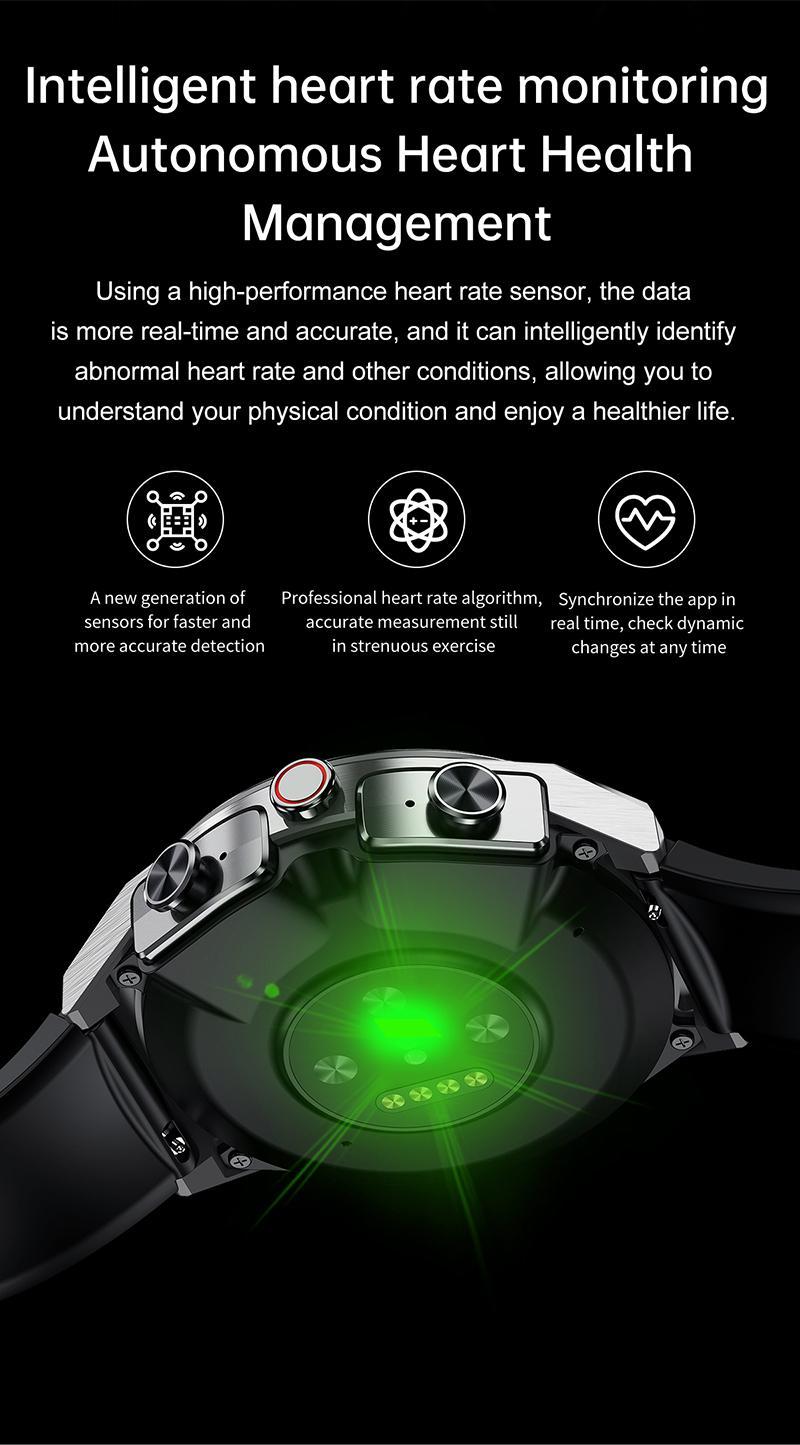 Smartwatch / Träningsklocka JM08 Svart med extra armband