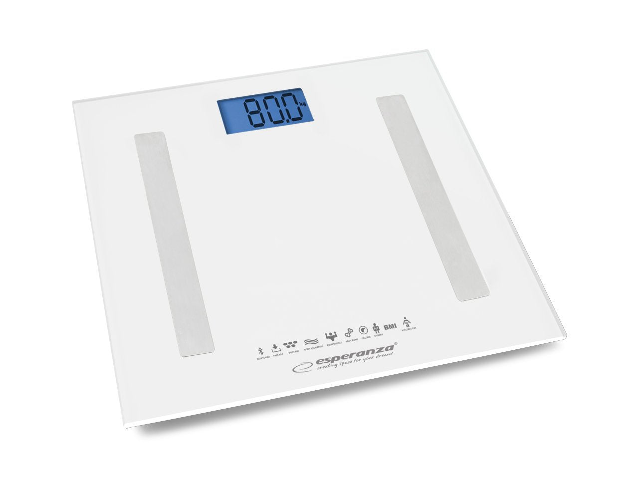 Våg för hemmet - EBS016W Bluetooth 8i1 B.FIT - VIT