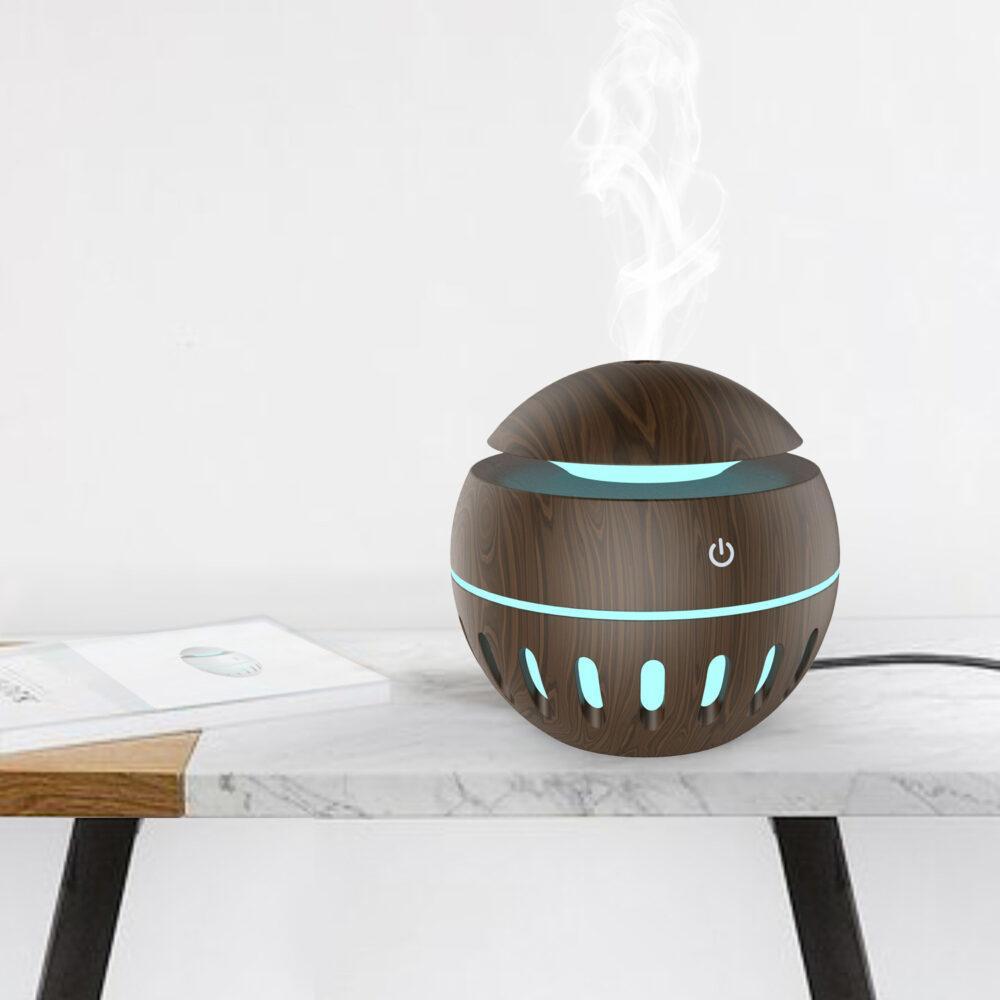 Öppen Luftfuktare Air diffuser + 4 doftoljor