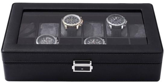 12 klockors klockbox - Lyxmodell i PU läder
