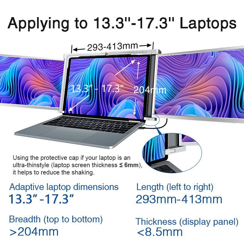 AD Tri-Screen S300 portable monitor 13,3"