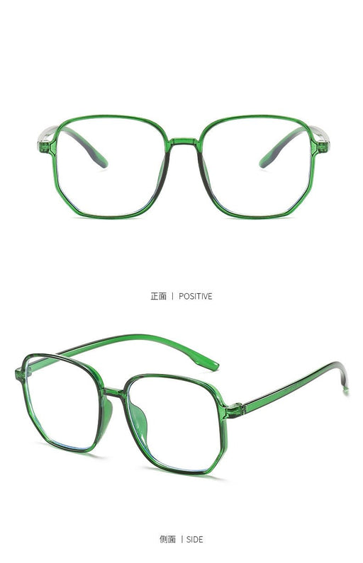 Bluelight Anti blåljus datorglasögon - Grön fashionmodell