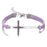 Armband med symbolen "Kors" i  silver - Flera färger