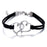 Armband med symbolen "hjärtan" i silver - Flera färger