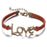 Armband med text "Love" i metall - Flera färger