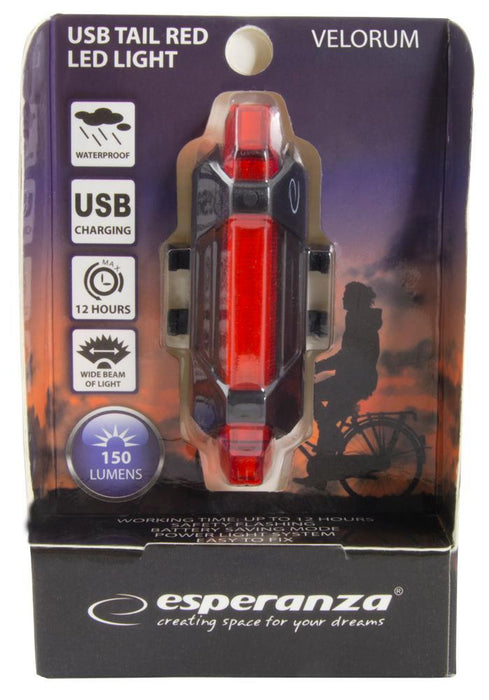 Cykelbelysning  Baklyse LED USB-laddning