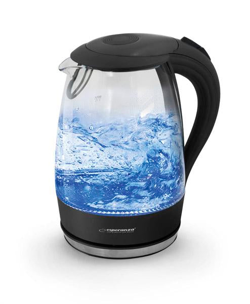 VATTENKOKARE GLAS SALTO ANGEL 1,7 L SVART