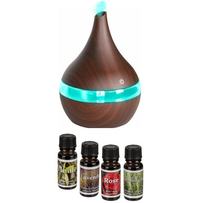 Kalebass - Luftfuktare Air diffuser + 4 doftoljor