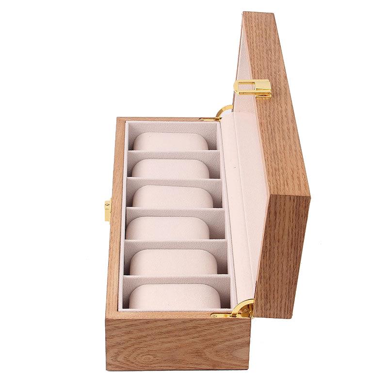 Klockbox 6 klockor Trä - EK