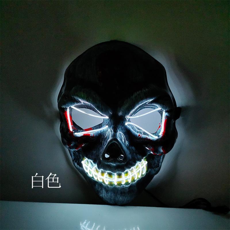 LED Mask 10 pack inkl batterier - halloween