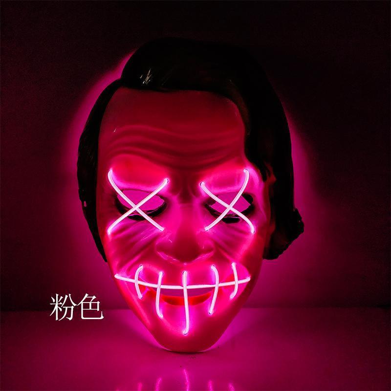 LED Mask 10 pack inkl batterier - halloween