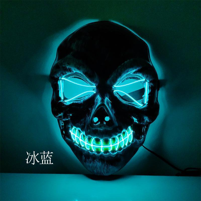 LED Mask 10 pack inkl batterier - halloween