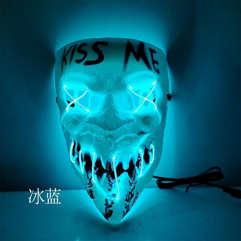 LED Mask 10 pack inkl batterier - halloween