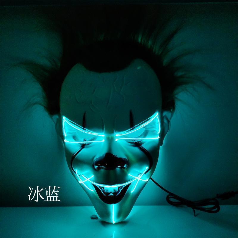 LED Mask 2 pack inkl batterier - halloween