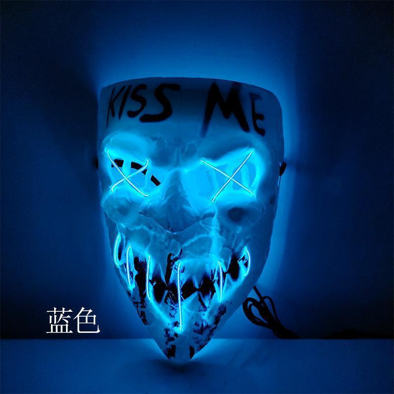 LED Mask 2 pack inkl batterier - halloween