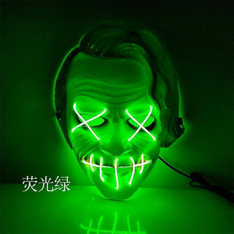 LED Mask 2 pack inkl batterier - halloween