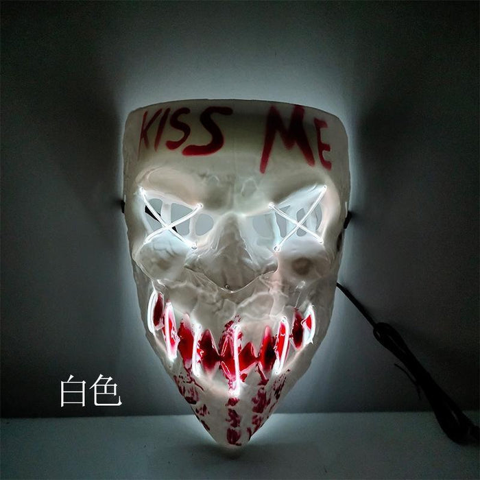 LED Mask 2 pack inkl batterier - halloween