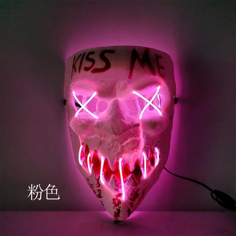 LED Mask 2 pack inkl batterier - halloween