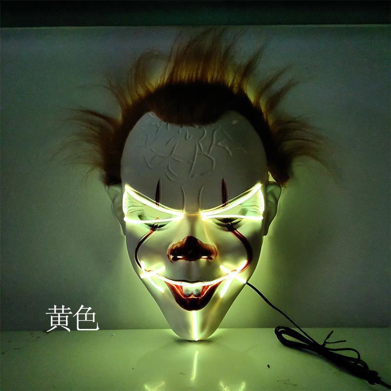 LED Mask 2 pack inkl batterier - halloween