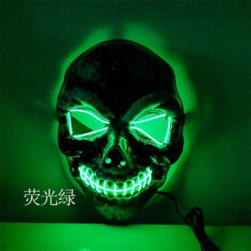 LED Mask 2 pack inkl batterier - halloween