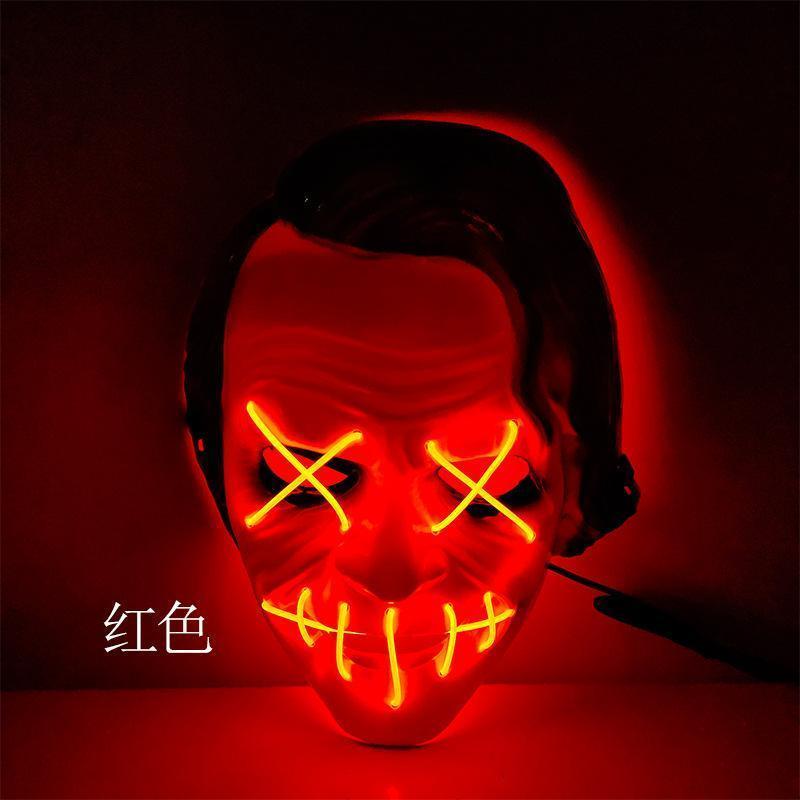 LED Mask 2 pack inkl batterier - halloween