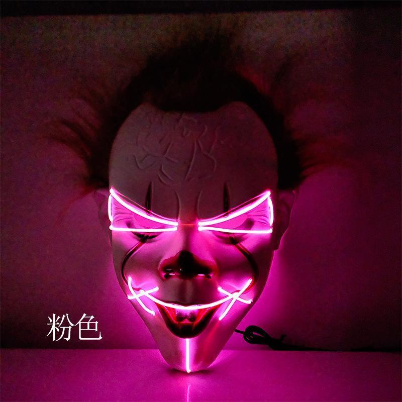 LED Mask 2 pack inkl batterier - halloween