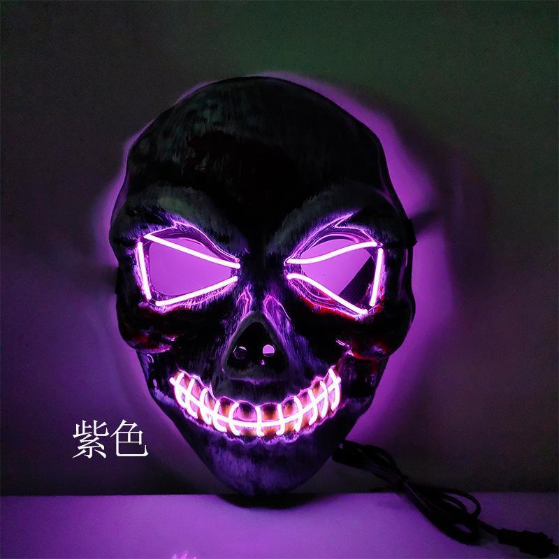 LED Mask 2 pack inkl batterier - halloween