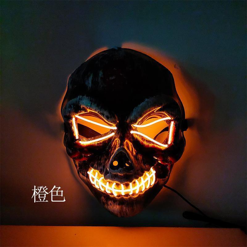 LED Mask 2 pack inkl batterier - halloween