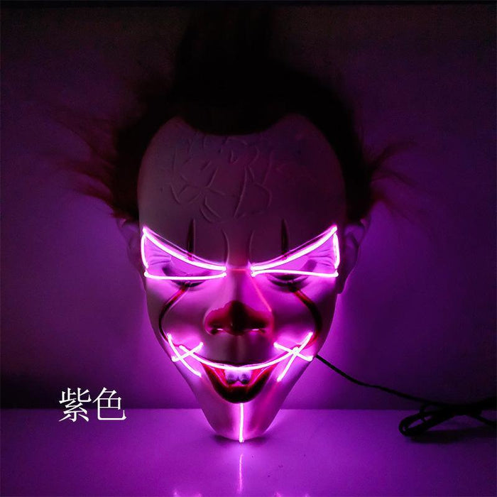 LED Mask 4 pack inkl batterier - Halloween