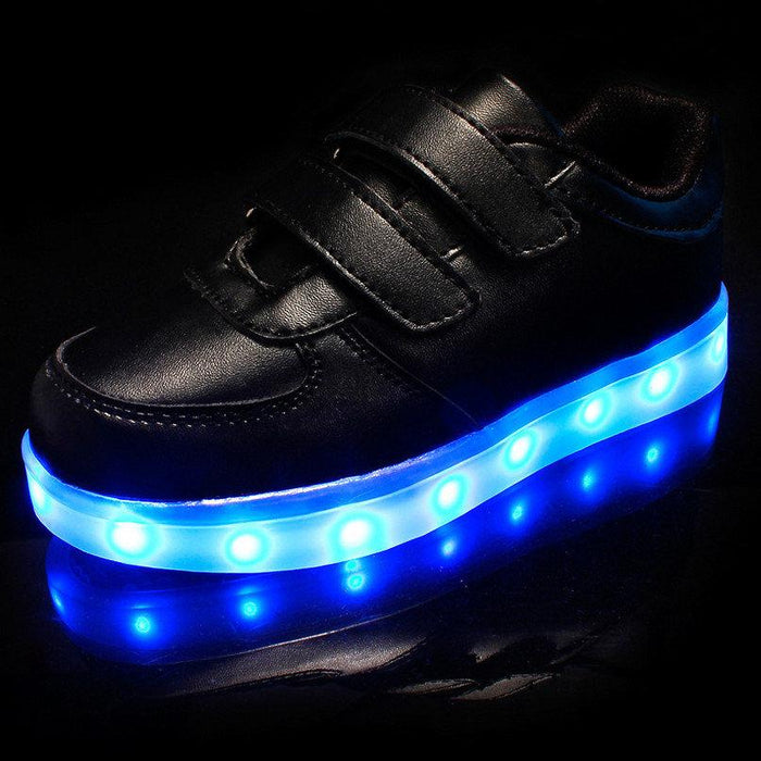LED sko sneakers Barn SVARTA - KARDBORRE st 27-34