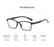 Läsglasögon  + 3,5 svart fyrkantig båge