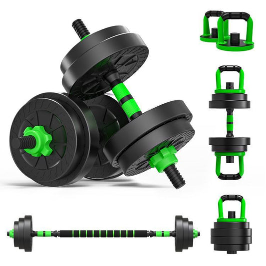 Multikit - Hantel, Kettlebell och skivstång GRÖN 15kg