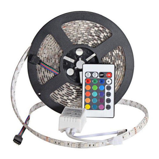 RGB LED list 5 meter IP65 - Med Fjärrkontroll