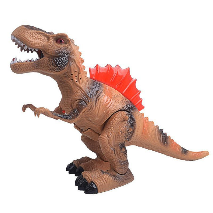 T-Rex Dinosaurie med glödande rygg - Brun