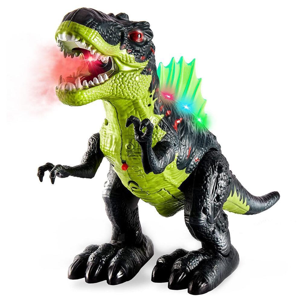 T-Rex Dinosaurie med glödande rygg - Grön