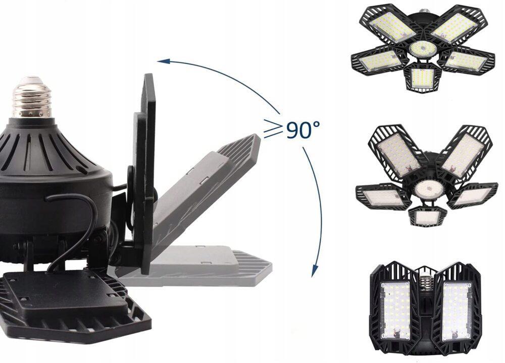 Taklampa med justerbara LED-paneler